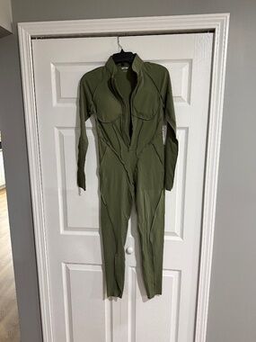 Betterme olive back in jumpsuit